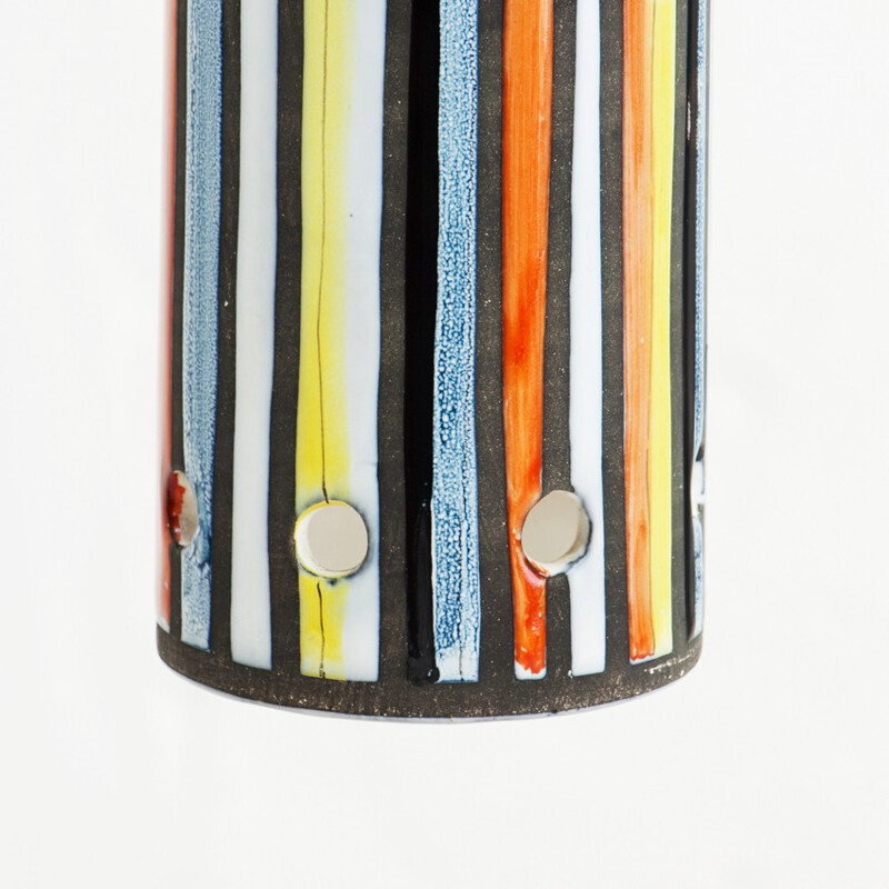 French hanging lamp in ceramic, Roger CAPRON - 1950s