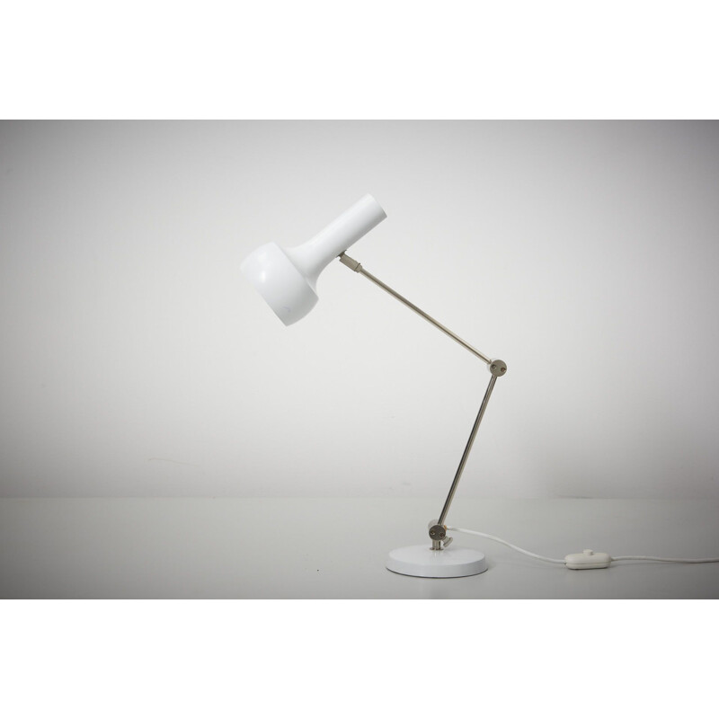 Vintage white desk lamp 1960