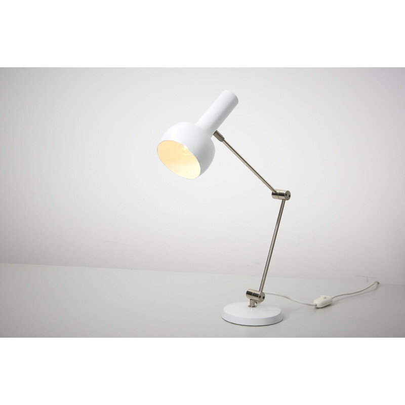 Vintage white desk lamp 1960