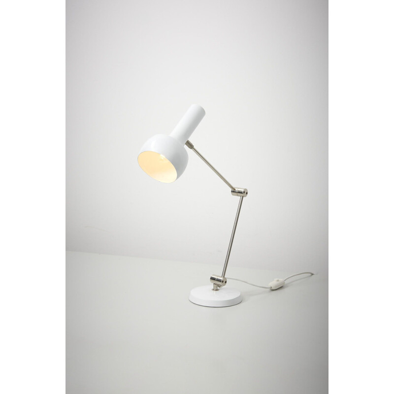 Vintage white desk lamp 1960