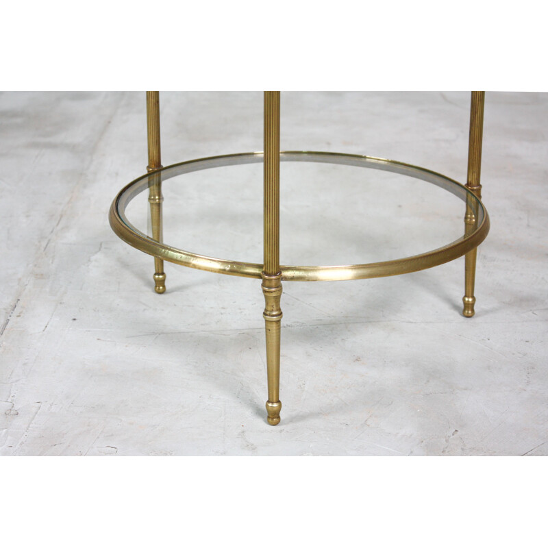 Vintage French brass side table 1960