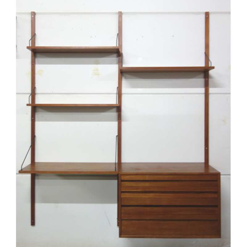 Vintage teak Cadovius Poul wall unit for Cado Denmark 1960s