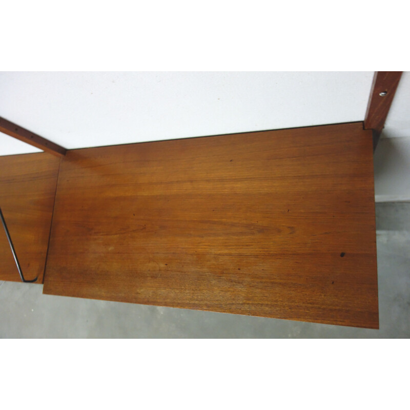 Vintage teak Cadovius Poul wall unit for Cado Denmark 1960s