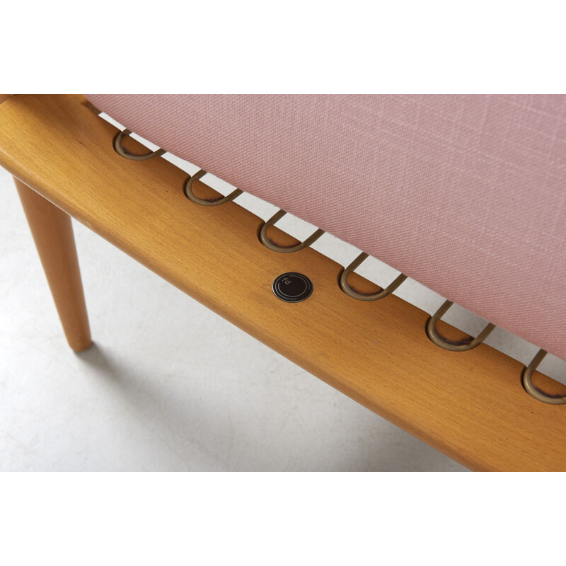 Vintage Pink Easy Chair by P. Hvidt & O. Molgaard-Nielsen Danmark 1953