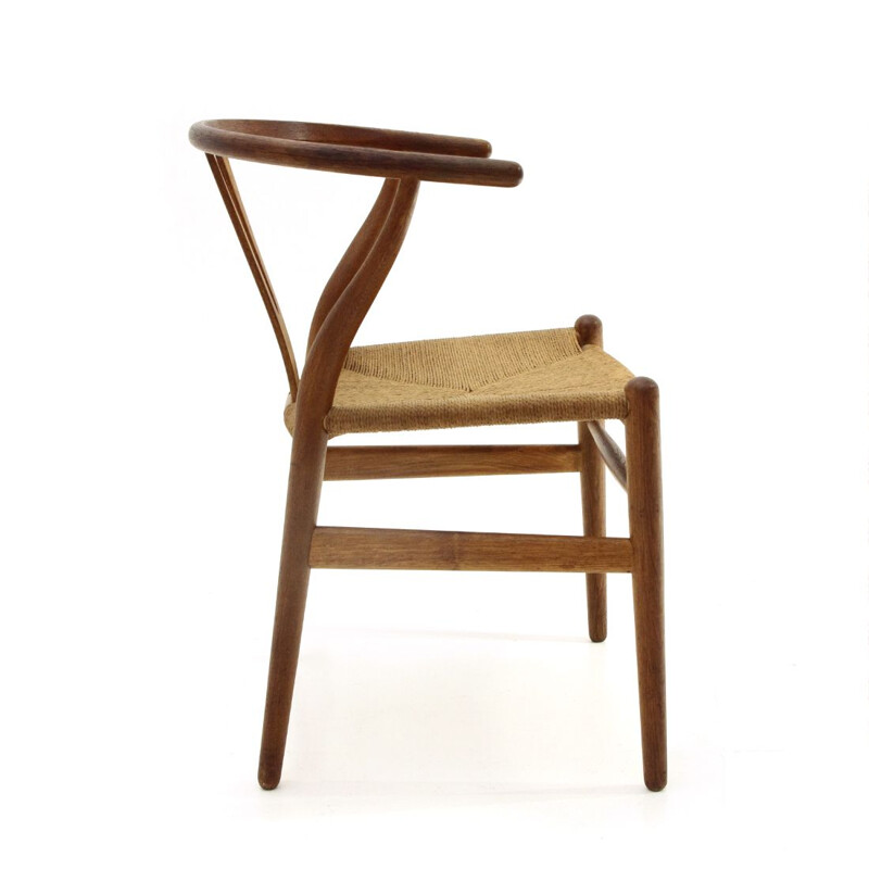 Vintage Wishbone durmast chair by Hans Wegner for Carl Hansen & Son 1960