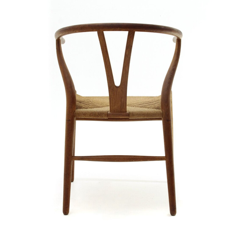 Vintage Wishbone durmast chair by Hans Wegner for Carl Hansen & Son 1960