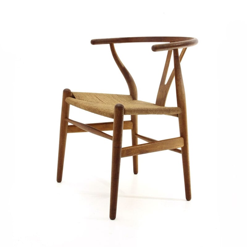 Vintage Wishbone durmast chair by Hans Wegner for Carl Hansen & Son 1960