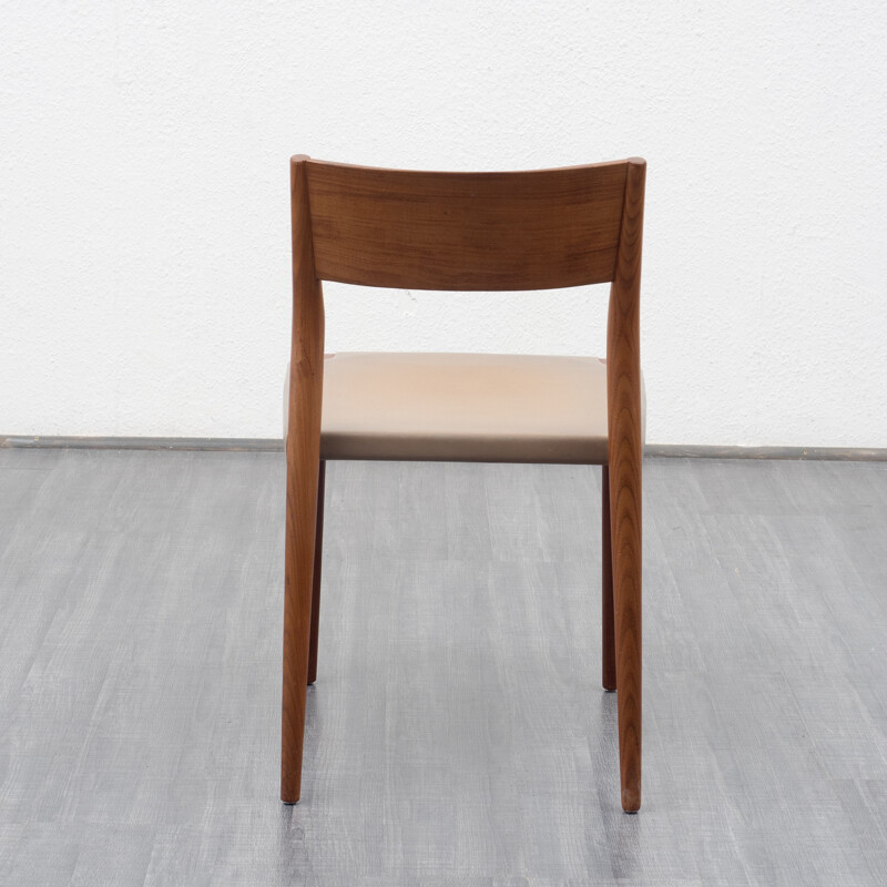 Suite de quatre chaises Wilkhahn en bois afromasia, Georg LEOWALD - 1955