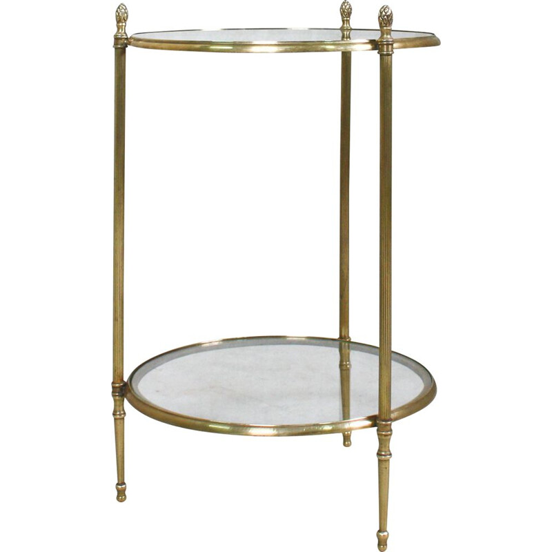 Vintage French brass side table 1960