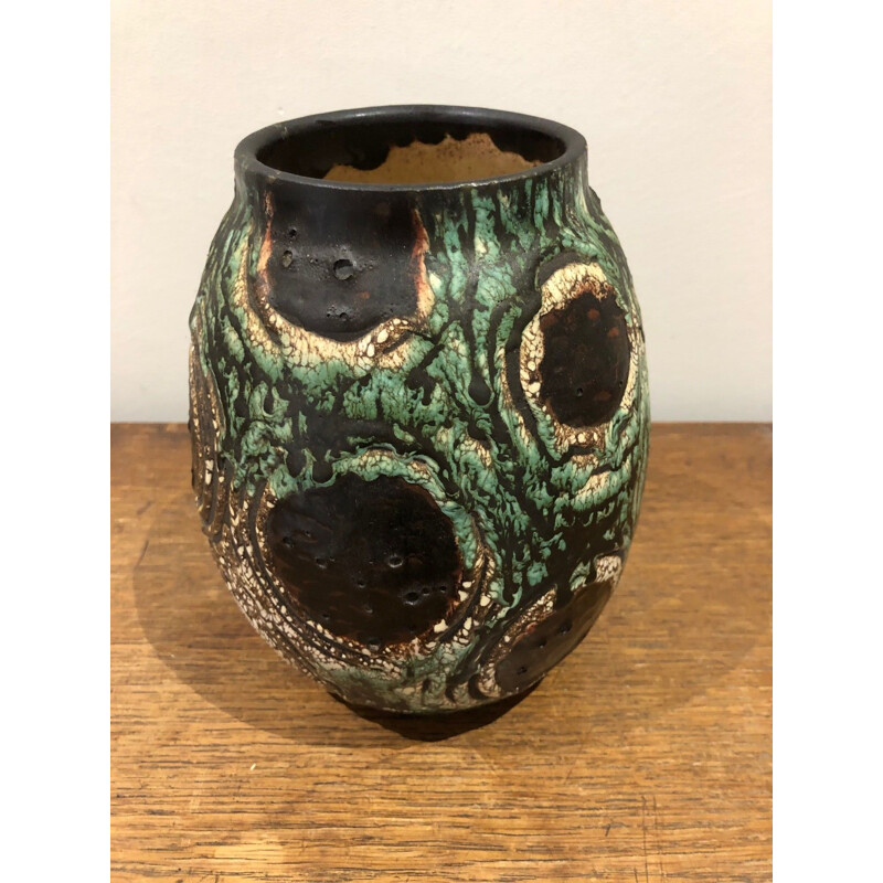 Vintage-Vase braun 1930