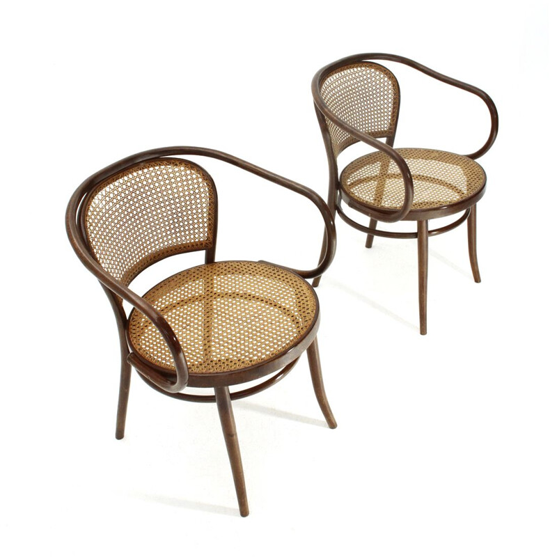 Paire de chaises vintage par Michael Thonet 1950