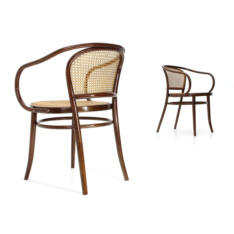 Paire de chaises vintage par Michael Thonet 1950