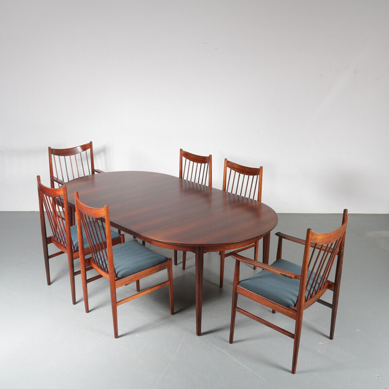 Vintage Dining set by Arne Vodder for Sibast Denmark 1960s