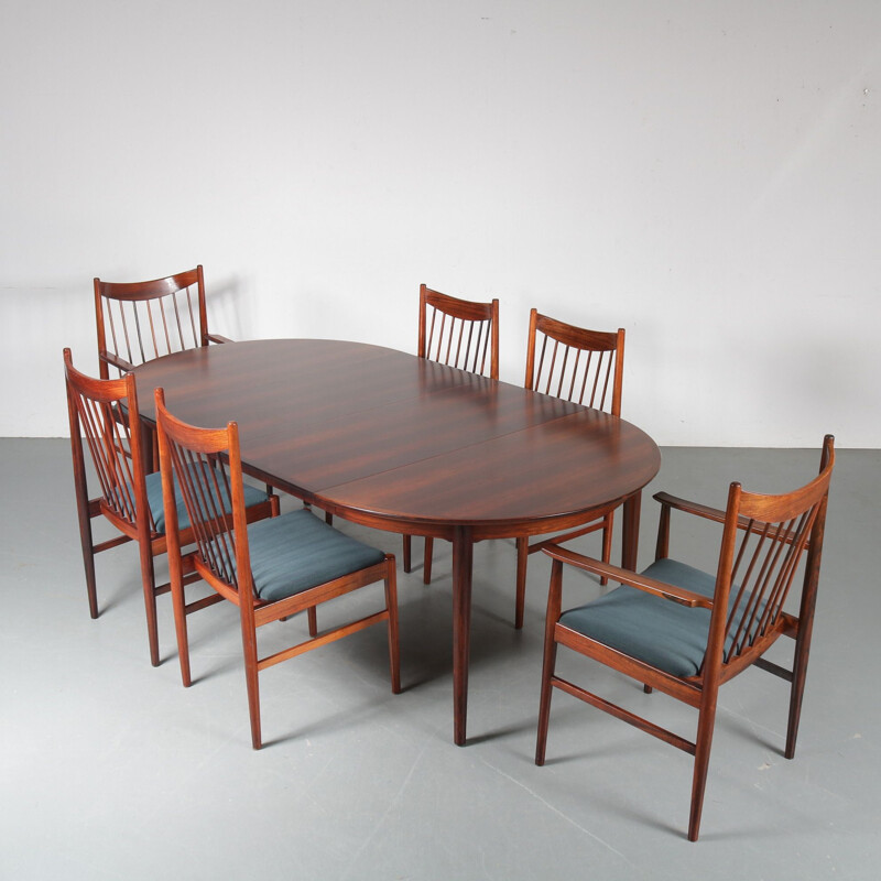 Vintage Dining set by Arne Vodder for Sibast Denmark 1960s