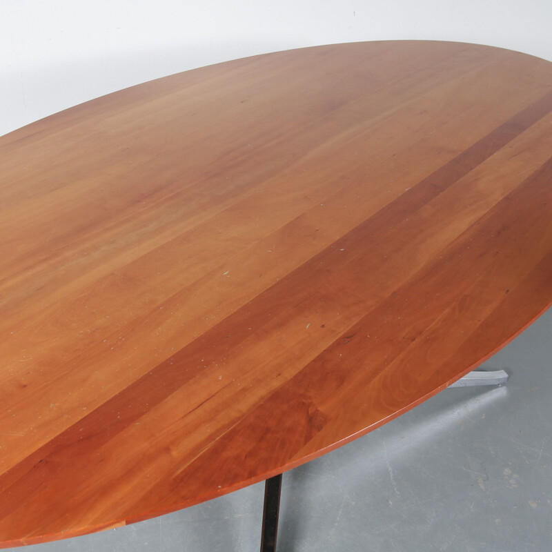 Vintage Oval Dining Table by Florence Knoll for Knoll International USA 1970