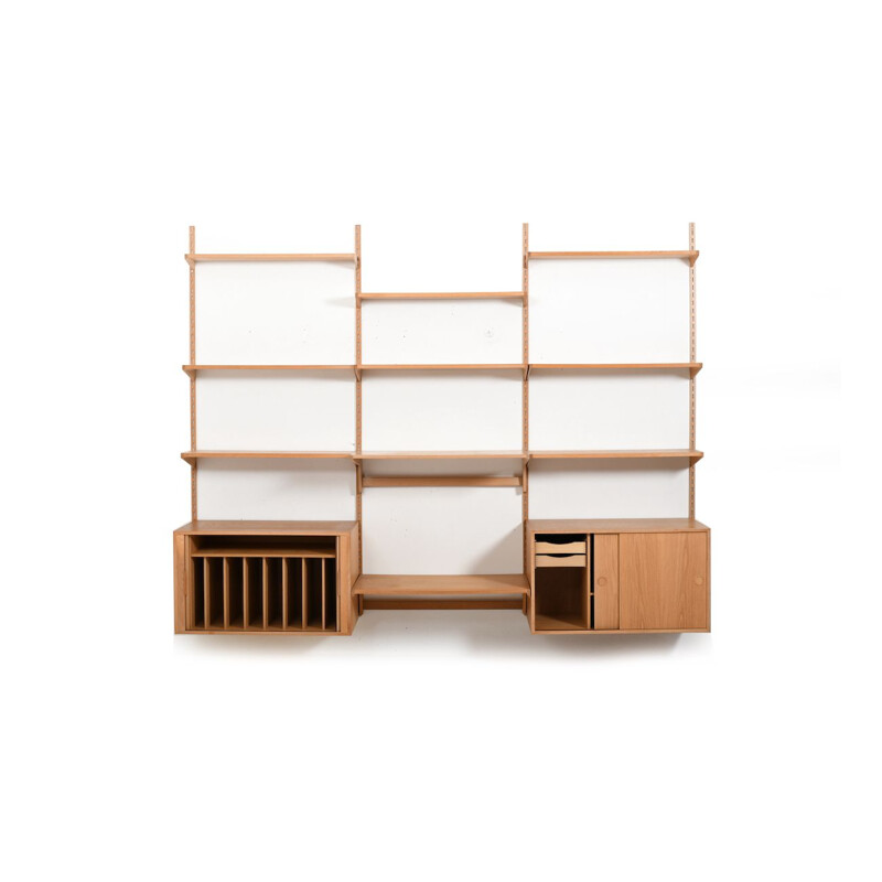 Vintage Wall System in Oak by Kai Kristiansen for Feldballe Mobelfabrik 1970s