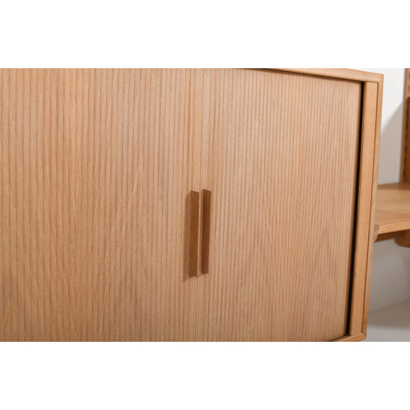 Vintage Wall System in Oak by Kai Kristiansen for Feldballe Mobelfabrik 1970s