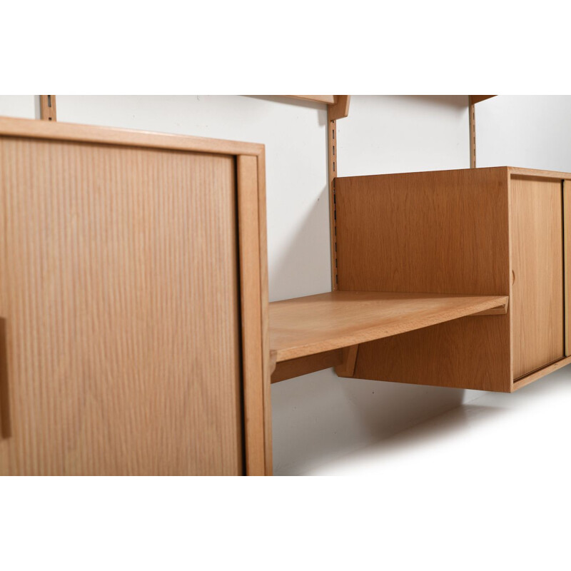 Vintage Wall System in Oak by Kai Kristiansen for Feldballe Mobelfabrik 1970s