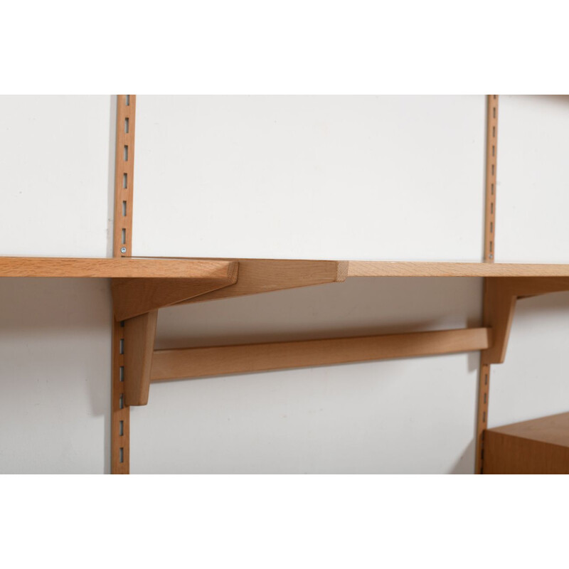 Vintage Wall System in Oak by Kai Kristiansen for Feldballe Mobelfabrik 1970s