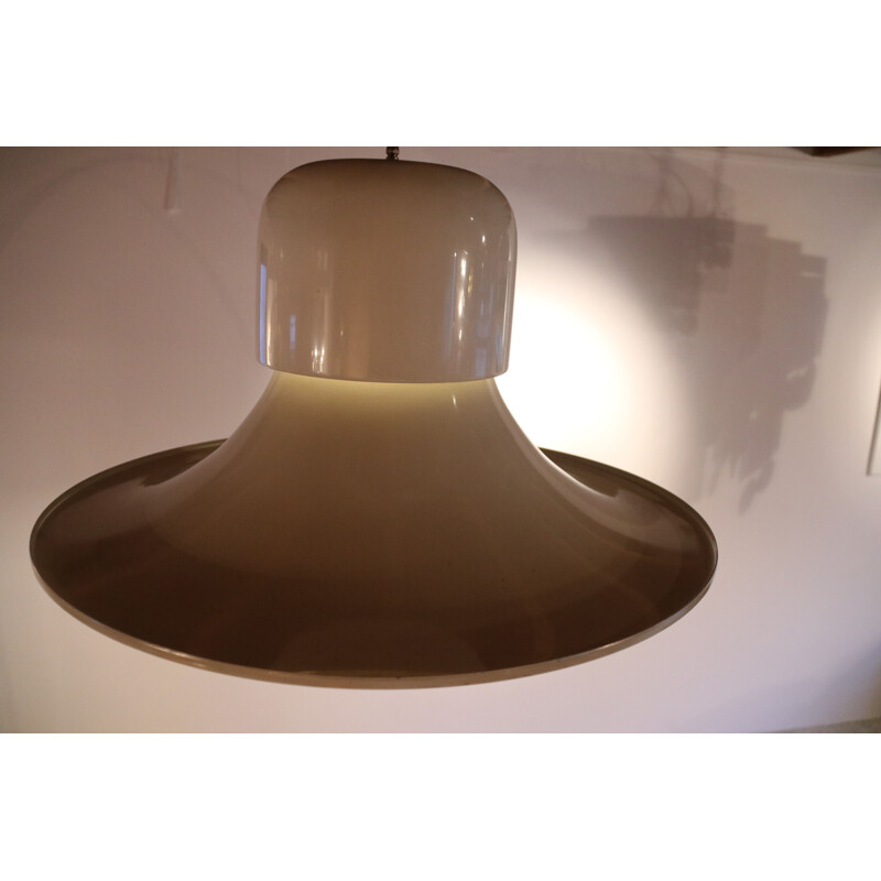 Vintage ceiling light Campana by Joe Colombo for Stilnovo Italy 1960