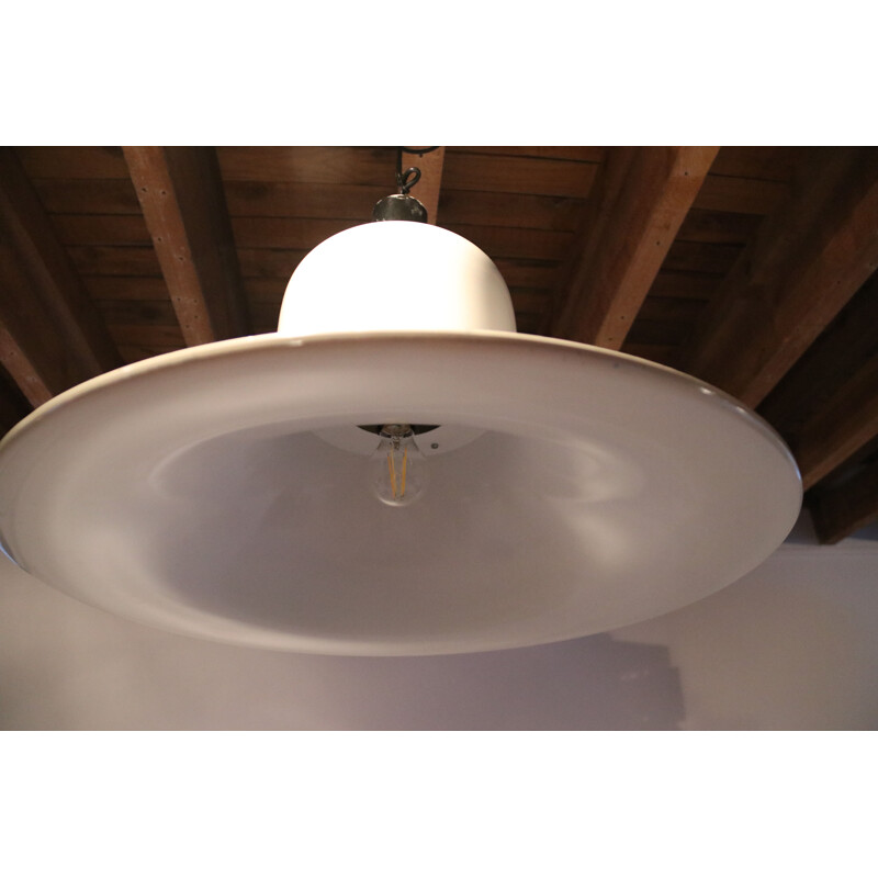 Vintage ceiling light Campana by Joe Colombo for Stilnovo Italy 1960