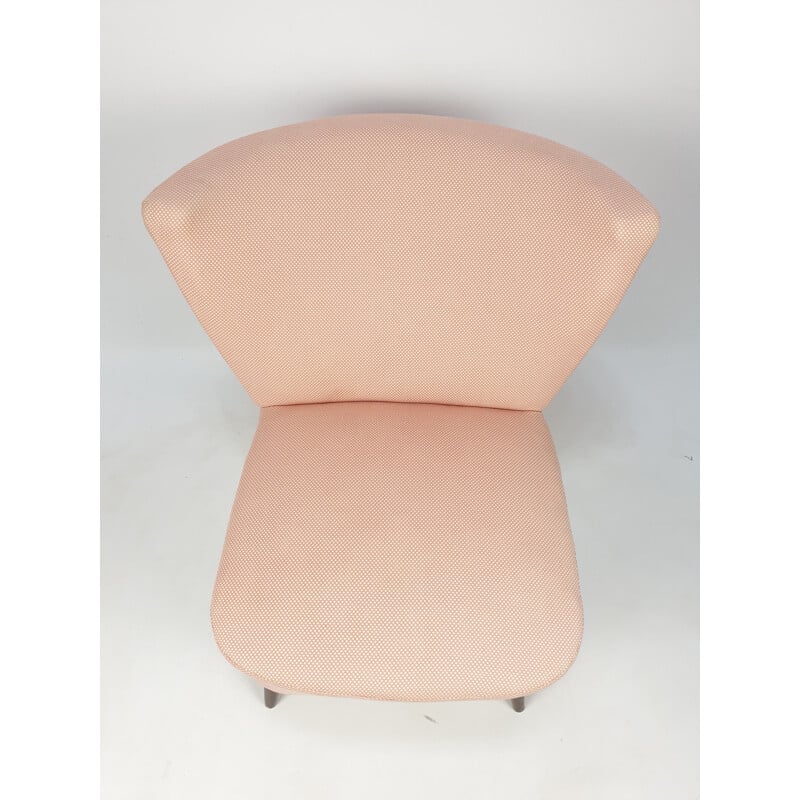 Vintage roze stoel 1950