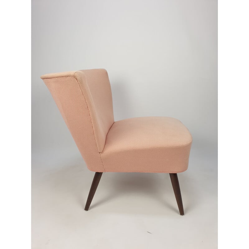 Vintage roze stoel 1950