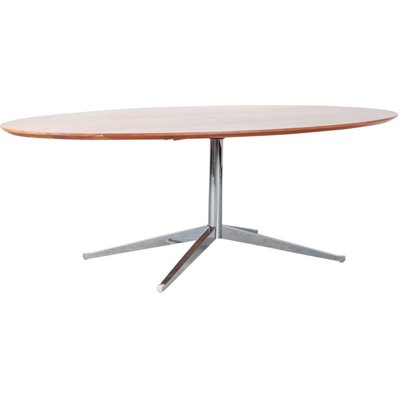 Vintage Oval Dining Table by Florence Knoll for Knoll International USA 1970