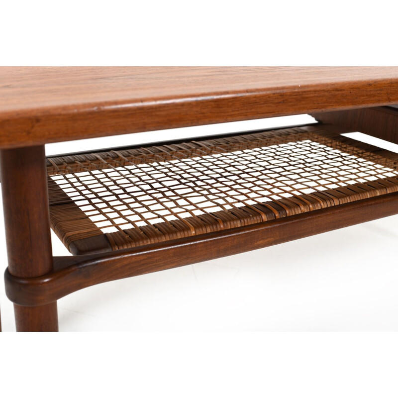 Vintage Beautiful Danish Rectangular Sofa Table in Teak 1955s