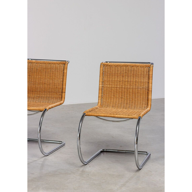 Set of 4 vintage cane chairs Thonet 1960s