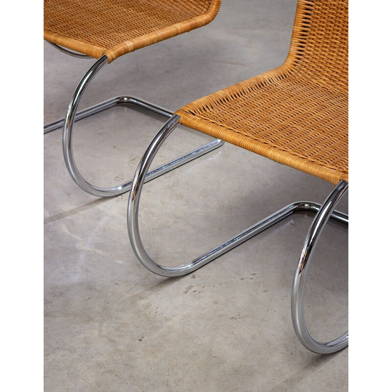 Set of 4 vintage cane chairs Thonet 1960s