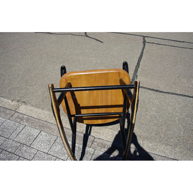 Pair of vintage rocking armchair Imari Tapiovaara 1950s