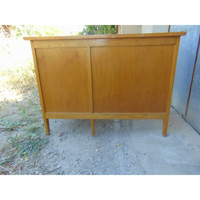 Vintage desk in light wood - 1960s