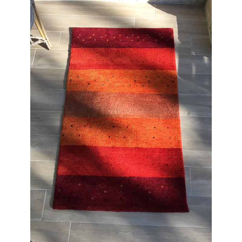 Vintage carpet Gabbeh 1980s