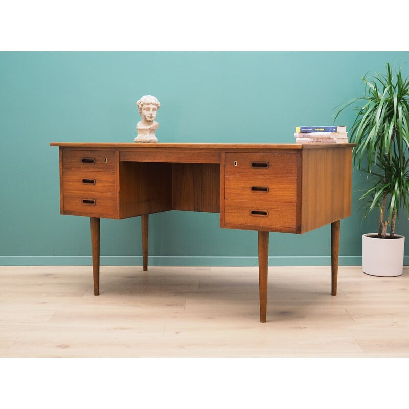 Vintage Desk teak Danish 1970s