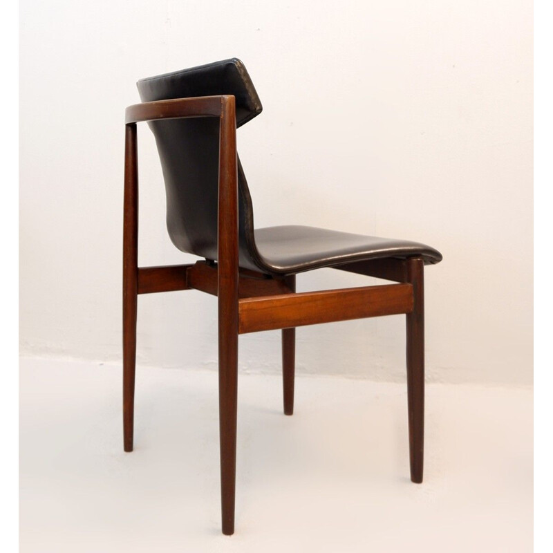 Set of 4 vintage Rosewood chairs by Inger Klingenberg for Fristho 1960s