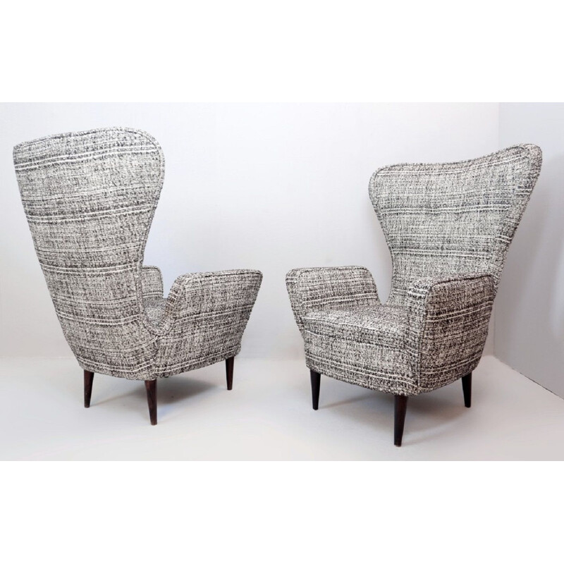 Pair of vintage armchairs by Emilio Sala and Giorgio Madini