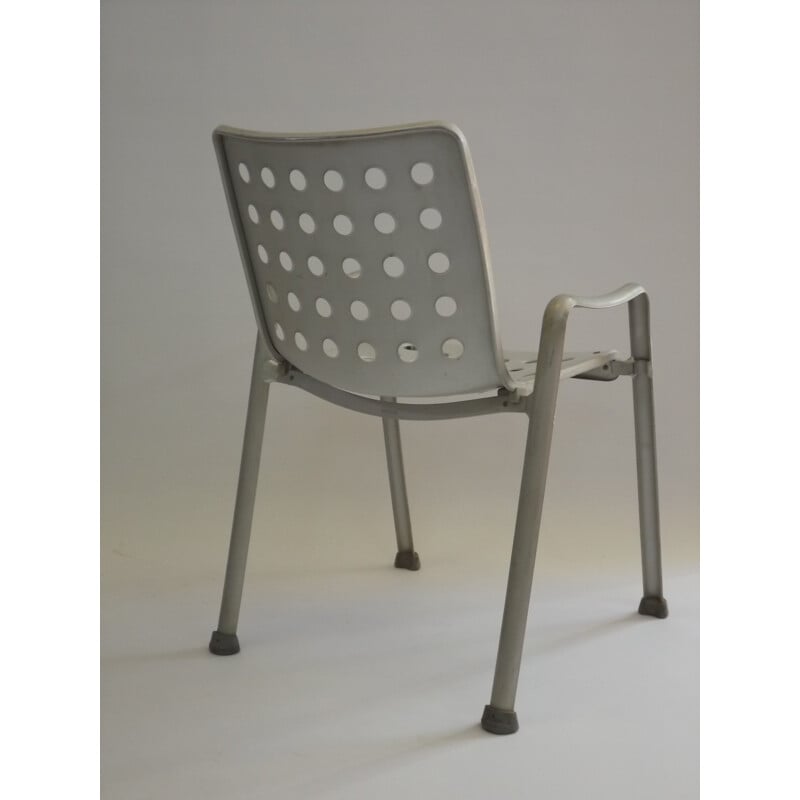 Set of 2 Landi chairs in aluminum, Hans CORAY - 1960s