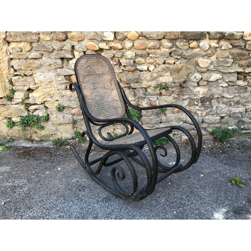 Paire de Chaise berçante vintage Thonet