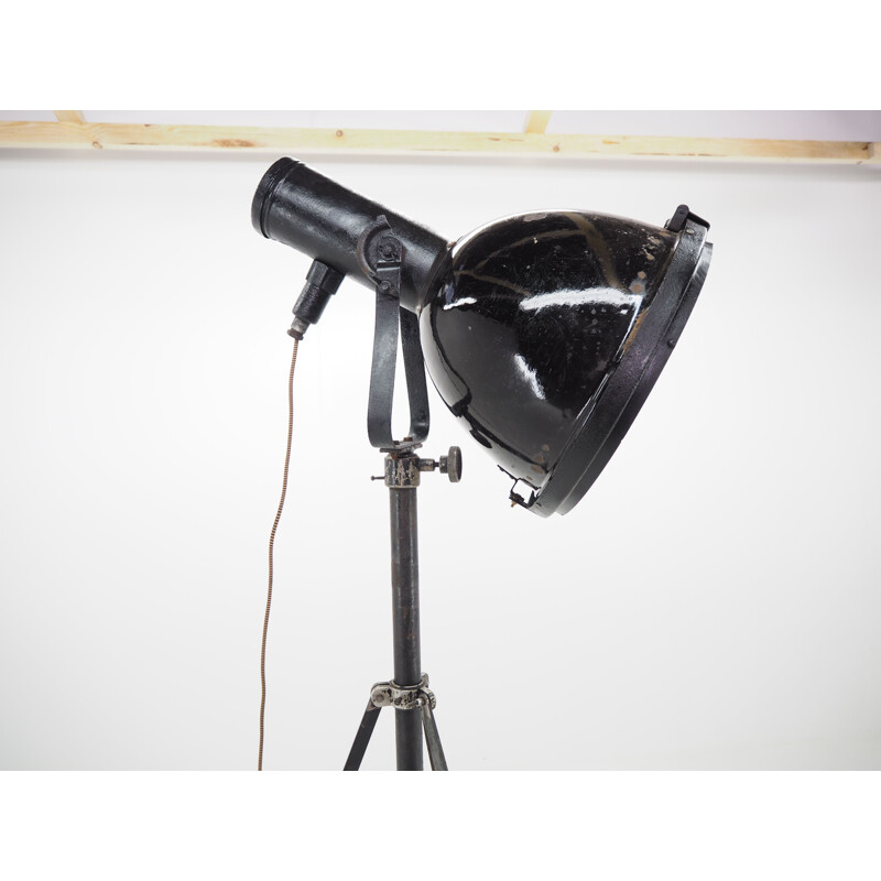 Vintage Industrial Tripod Floor Lamp