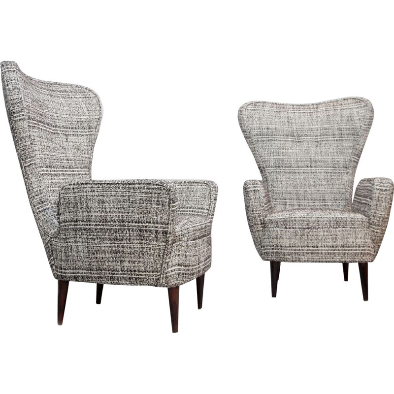 Pair of vintage armchairs by Emilio Sala and Giorgio Madini