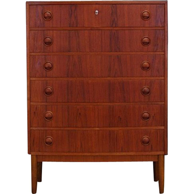 Vintage Kai Kristiansen Chest Of Drawers Danish Teak 1960s