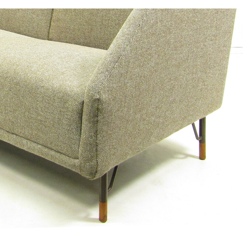 BO-77 Bovirke sofa in teak and beige fabric, Finn JUHL - 1953