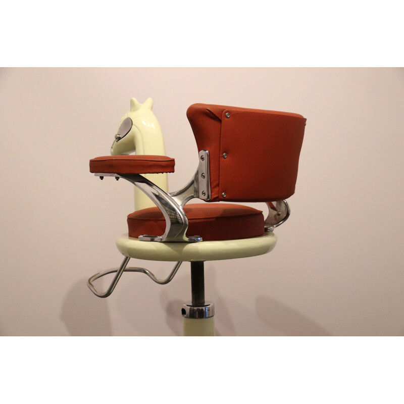 Vintage Barber chair for children by Takara company - Belmont UK  1950s