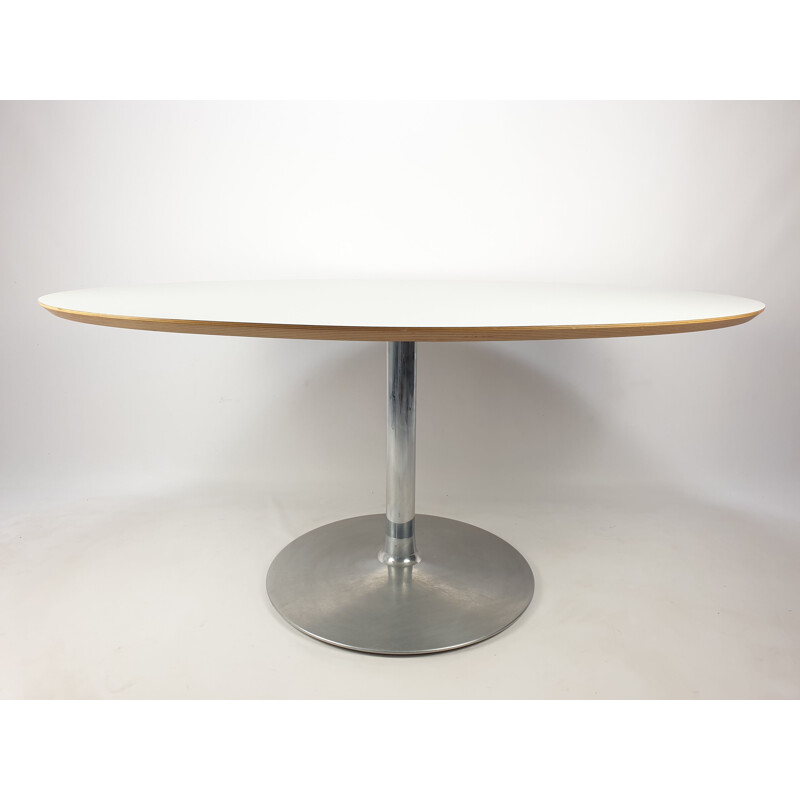 Vintage Oval Dining Table by Pierre Paulin for Artifort, 1980s