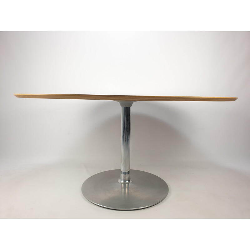 Vintage Oval Dining Table by Pierre Paulin for Artifort, 1980s