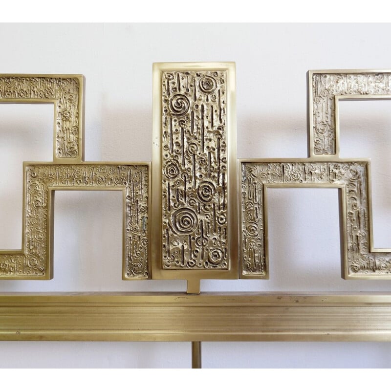 Vintage double bed brass in Italian 1960