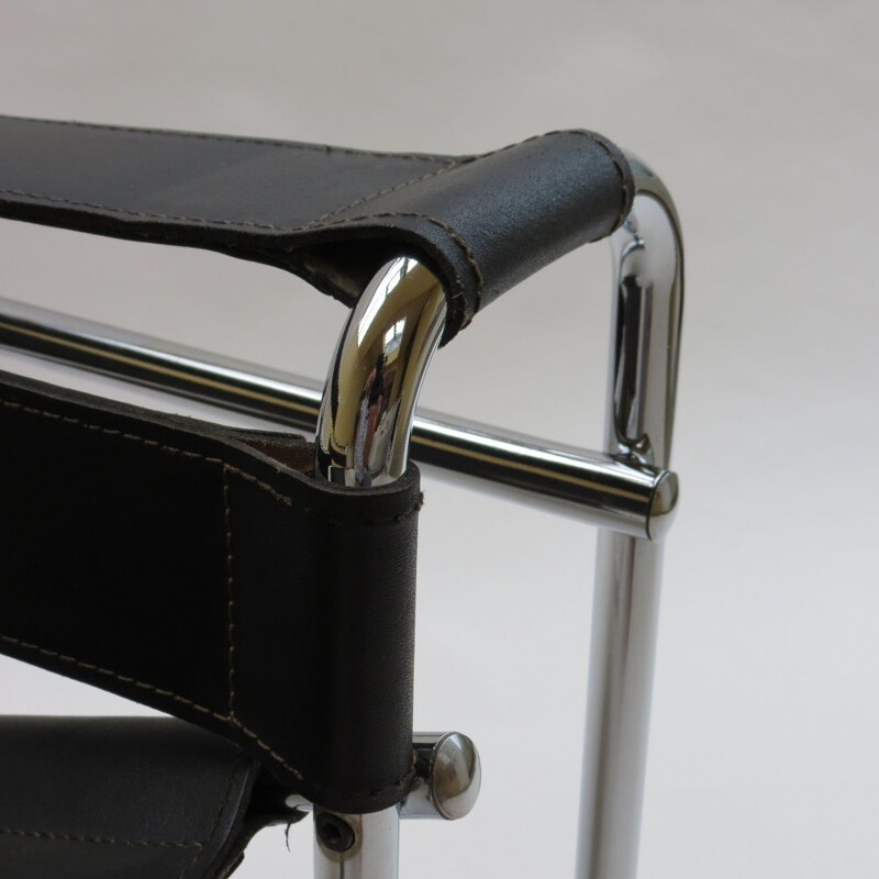 Chaise vintage Wassily par Marcel Breuer pour Gavina B3 1960