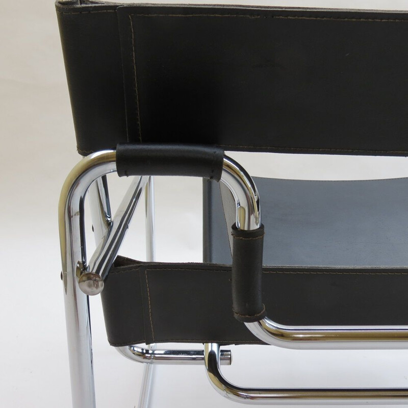 Chaise vintage Wassily par Marcel Breuer pour Gavina B3 1960