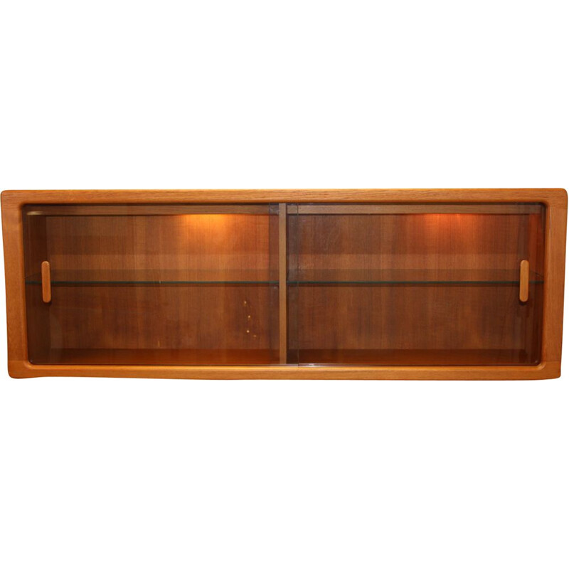 Vintage teak lighted display cabine johannes Andersen for Silkeborg Denmark